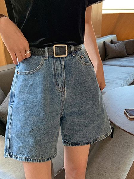 women's jeans large size denim shorts female summer korean loose high waist slim wide leg pants ripped for women, Blue
women's jeans large size denim shorts female summer korean loose high waist slim wide leg pants ripped for women, Blue
