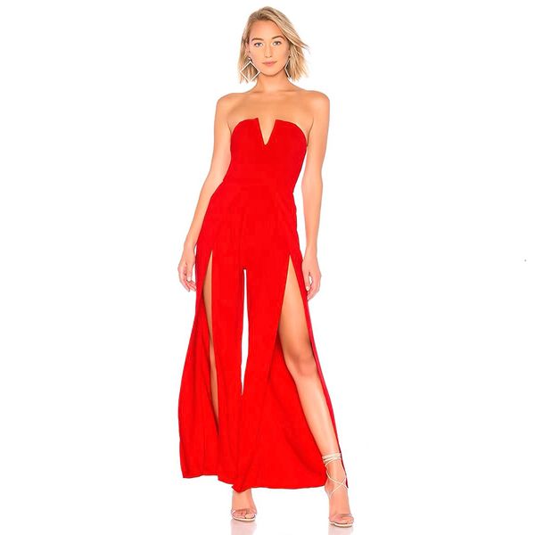 women's jumpsuits & rompers autumn high waist split bandage women party wear off shoulder red black celebrity fashion 23zj, Black;white
women's jumpsuits & rompers autumn high waist split bandage women party wear off shoulder red black celebrity fashion 23zj, Black;white