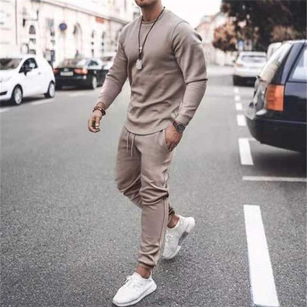 summer men casual suit long sleeve t shirt+pants solid male tracksuit set men's brand clothing 2 pieces sets sweatusuit 211109, Gray
summer men casual suit long sleeve t shirt+pants solid male tracksuit set men's brand clothing 2 pieces sets sweatusuit 211109, Gray