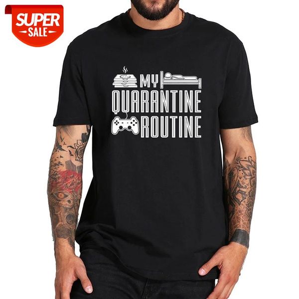 100% Cotton My Quarantine Routine T Shirt Go All Out Adult Eat Sleep Game T shirt Comfortable Crew Neck Basic Tops EU Size #7F8V, White;black
100% Cotton My Quarantine Routine T Shirt Go All Out Adult Eat Sleep Game T shirt Comfortable Crew Neck Basic Tops EU Size #7F8V, White;black