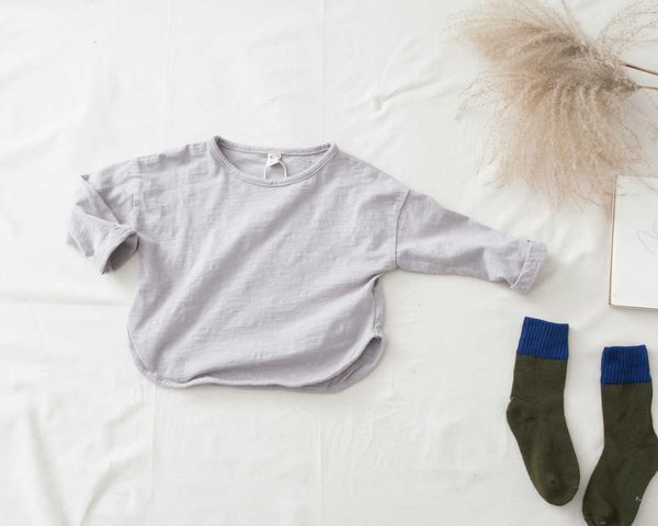 color spring slub solid cotton wide children's t-shirt, Black;white
color spring slub solid cotton wide children's t-shirt, Black;white