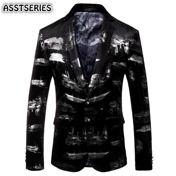 men's suits & blazers velvet blazer male british style single breasted black party wedding mens casual fashion slim fit for man, White;black
men's suits & blazers velvet blazer male british style single breasted black party wedding mens casual fashion slim fit for man, White;black