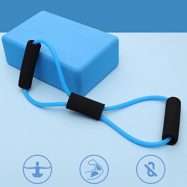 portable fitness home gym equipment 8 word chest expander rope bodybuilding rubber elastic bands for sports muscle trainning 
portable fitness home gym equipment 8 word chest expander rope bodybuilding rubber elastic bands for sports muscle trainning