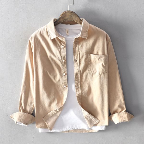 2021 new 100% cotton autumn and spring long sleeve for solid fashion brand shirts men comfortable khaki shirt mens camisa 5c8a, White
2021 new 100% cotton autumn and spring long sleeve for solid fashion brand shirts men comfortable khaki shirt mens camisa 5c8a, White