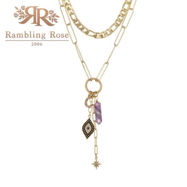 fashion multi layered evil eye necklace women long pendant rhinestone moon star purple natural stone charm y necklace jewelry, Silver
fashion multi layered evil eye necklace women long pendant rhinestone moon star purple natural stone charm y necklace jewelry, Silver