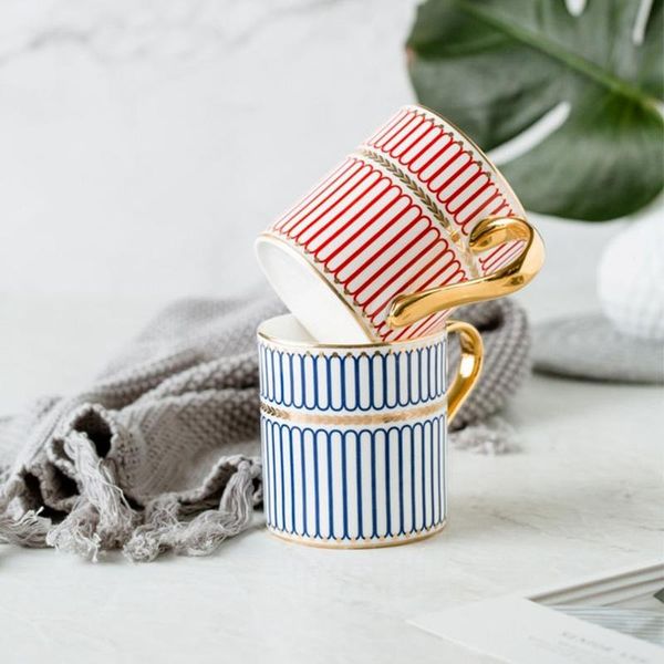 mugs 350ml british style luxury gold stripes bone china coffee mug afternoon water drink cup with gift box
mugs 350ml british style luxury gold stripes bone china coffee mug afternoon water drink cup with gift box