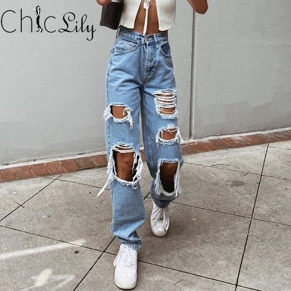 chiclily loose destroyed hole denim mopping pants casual vintage wide leg jeans women's fashion trousers 210222, Blue
chiclily loose destroyed hole denim mopping pants casual vintage wide leg jeans women's fashion trousers 210222, Blue