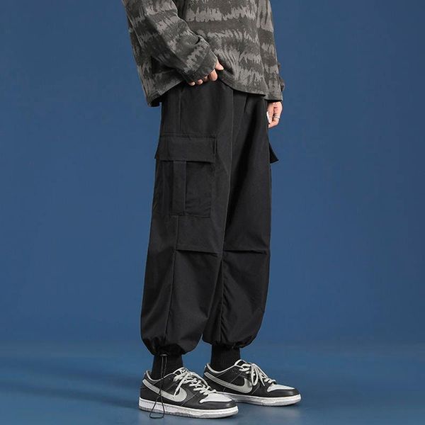 men's pants japanese overalls trousers casual korean loose leggings student handsome trend, Black
men's pants japanese overalls trousers casual korean loose leggings student handsome trend, Black