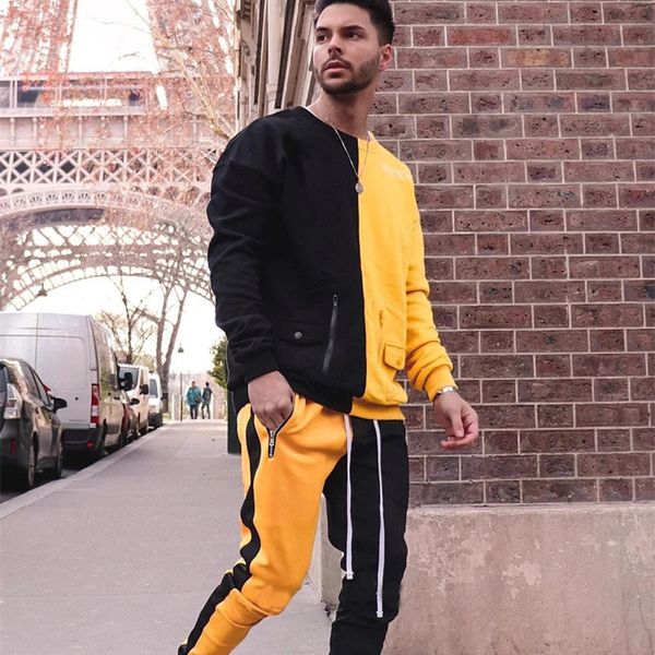 2021 new men's tracksuit gym fitness sports suit clothes running jogging sport wear exercise workout stitching hip hop sets men l8w2, White;black
2021 new men's tracksuit gym fitness sports suit clothes running jogging sport wear exercise workout stitching hip hop sets men l8w2, White;black