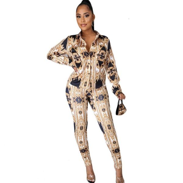 dashiki print 2 female piece full sleeve blouse sets and thin spring outfits stylish new office elegant lady suit u9w9, Gray
dashiki print 2 female piece full sleeve blouse sets and thin spring outfits stylish new office elegant lady suit u9w9, Gray