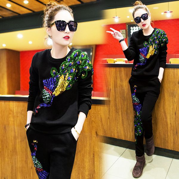 ladies'suits sequins, cut elegant winter and autumn new female spring hare pants fashion tide ryki, Gray
ladies'suits sequins, cut elegant winter and autumn new female spring hare pants fashion tide ryki, Gray
