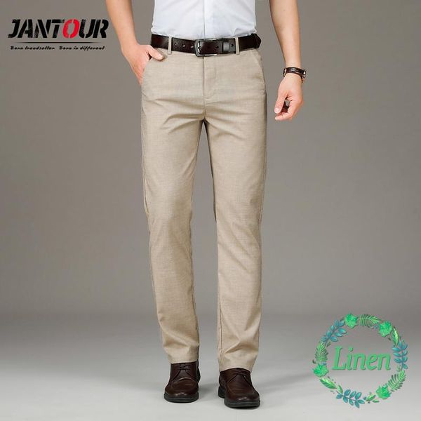 summer men's linen lyocell fabric thin casual pants business straight breathable suit khaki trousers male brand 40, Black
summer men's linen lyocell fabric thin casual pants business straight breathable suit khaki trousers male brand 40, Black