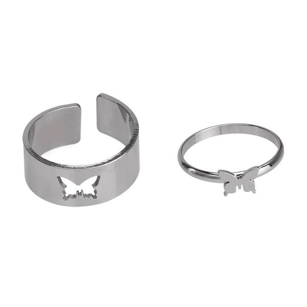cluster rings punk fashion gold silver color butterfly opening ring for lovers couples women men hollow animal anniversary gifts jewelry, Golden;silver
cluster rings punk fashion gold silver color butterfly opening ring for lovers couples women men hollow animal anniversary gifts jewelry, Golden;silver