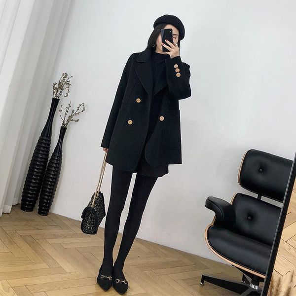 women's wool & blends jacket women coat black woolen short autumn and winter overcoat veste manteau femme
women's wool & blends jacket women coat black woolen short autumn and winter overcoat veste manteau femme