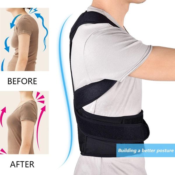 waist support back posture lumbar belt gym correction trainer shoulder brace spine vest, Black;gray
waist support back posture lumbar belt gym correction trainer shoulder brace spine vest, Black;gray