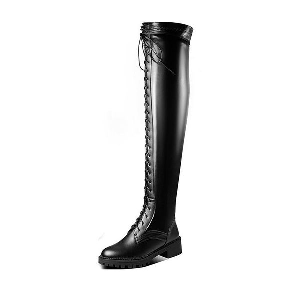 middle heel size knee-high women's boots tide 2021 season comfortable square heel, Black
middle heel size knee-high women's boots tide 2021 season comfortable square heel, Black