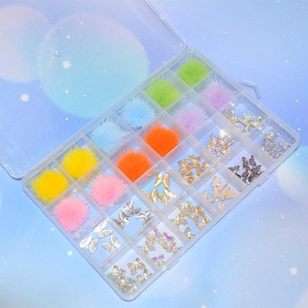 nail art decorations 24pcs/box magnetic pom poms resin gems puffy ball fluffy 3d charm kit detachable pendant jewelry for manicure supplies, Silver;gold
nail art decorations 24pcs/box magnetic pom poms resin gems puffy ball fluffy 3d charm kit detachable pendant jewelry for manicure supplies, Silver;gold