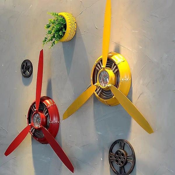retro industrial style clock aircraft propeller wrought iron art wall hanging decoration bar internet cafe wall decorations
retro industrial style clock aircraft propeller wrought iron art wall hanging decoration bar internet cafe wall decorations