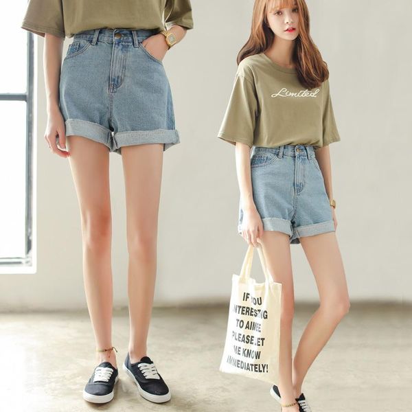 women's jeans 2021 cotton summer light color korean loose and versatile casual high waist elastic curly edge denim shorts pants, Blue
women's jeans 2021 cotton summer light color korean loose and versatile casual high waist elastic curly edge denim shorts pants, Blue