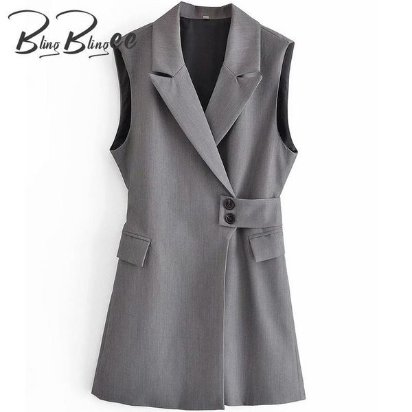 women's vests blingblingee fashion waistband design notched collar slim women sleeveless jackets 2021 autumn female long vest gilets, Black;white
women's vests blingblingee fashion waistband design notched collar slim women sleeveless jackets 2021 autumn female long vest gilets, Black;white