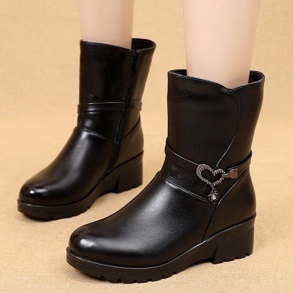 boots zipper women's leather boots-women round toe winter footwear flat heel female shoes 2021 ladies padded mid calf low microf, Black
boots zipper women's leather boots-women round toe winter footwear flat heel female shoes 2021 ladies padded mid calf low microf, Black