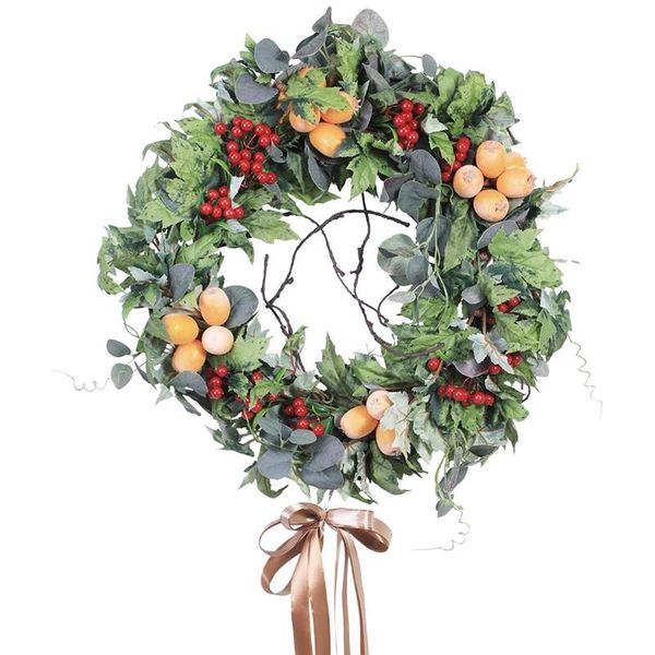 18 inches harvest wreath handmade autumn green garland fake floral front door wreaths hanging decorations
18 inches harvest wreath handmade autumn green garland fake floral front door wreaths hanging decorations