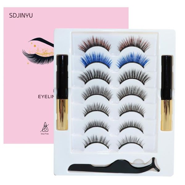 false eyelashes 6d magnetic eyeliner set long lasting mink waterproof eye lashes extension reusable beauty makeup tool
false eyelashes 6d magnetic eyeliner set long lasting mink waterproof eye lashes extension reusable beauty makeup tool