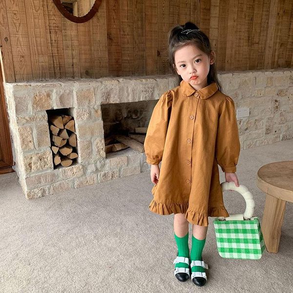 coat 2021 autumn children's clothes girls' japanese and korean style lapel bubble sleeve windbreaker outerwear 2-215, Blue;gray
coat 2021 autumn children's clothes girls' japanese and korean style lapel bubble sleeve windbreaker outerwear 2-215, Blue;gray