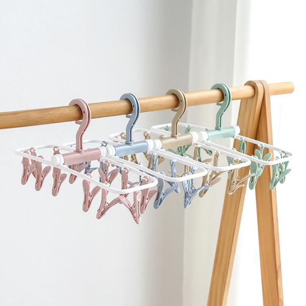 hangers & racks multi-functional plastic folding hanger 12 clips travel fold hang drying underwear socks towel balcony clip household
hangers & racks multi-functional plastic folding hanger 12 clips travel fold hang drying underwear socks towel balcony clip household