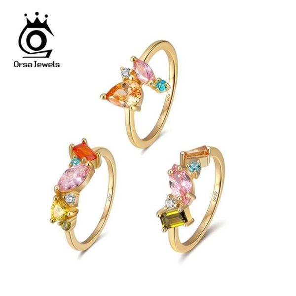 orsa jewels delicate 925 silver wedding rings for female with multi-color big crystal zircon jewelry party gift wholesale osr208 211217, Slivery;golden
orsa jewels delicate 925 silver wedding rings for female with multi-color big crystal zircon jewelry party gift wholesale osr208 211217, Slivery;golden