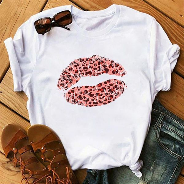 new fashion women t shirt short sleeve casual white tshirts leopard lip printed korean style female tee
new fashion women t shirt short sleeve casual white tshirts leopard lip printed korean style female tee