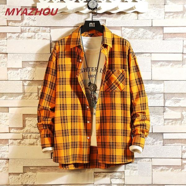 men's casual shirts 2021 spring long-sleeved shirt loose fashion classic plaid wild trend thin coat, White;black
men's casual shirts 2021 spring long-sleeved shirt loose fashion classic plaid wild trend thin coat, White;black