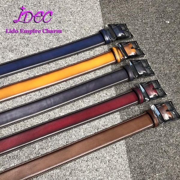belts button ber classic pure hand polished venezia scritto calfskin business belt denim leisure1, Black;brown
belts button ber classic pure hand polished venezia scritto calfskin business belt denim leisure1, Black;brown