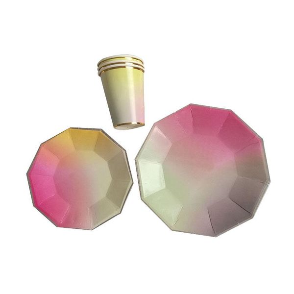 disposable dinnerware party tableware wedding decoration 8 pcs/1 pack bronzing color paper plate cup birthday decorations kids
disposable dinnerware party tableware wedding decoration 8 pcs/1 pack bronzing color paper plate cup birthday decorations kids