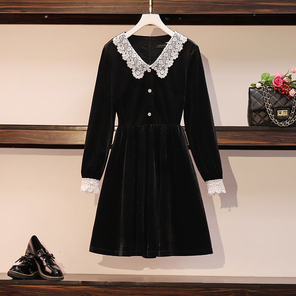 Fall Winter Dressed in Female Velvet 2021 Casual Plus Size Long Sleeve Lady Shredder Vintage Bodycon Party Black Dresses Zvd2, Black;gray
Fall Winter Dressed in Female Velvet 2021 Casual Plus Size Long Sleeve Lady Shredder Vintage Bodycon Party Black Dresses Zvd2, Black;gray
