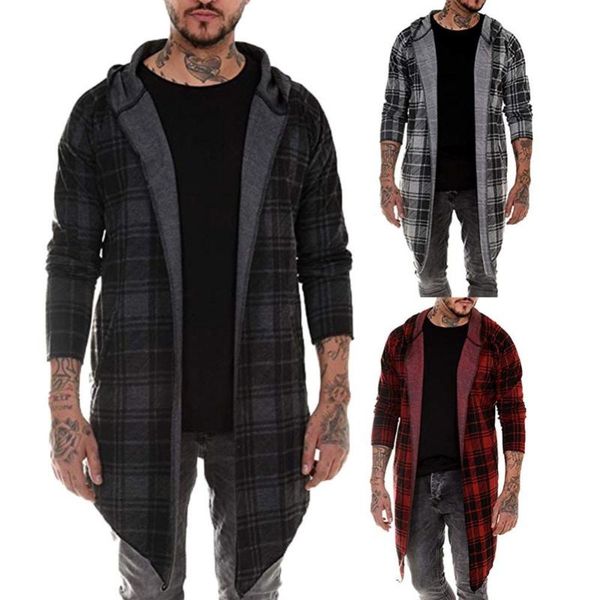 men's jackets autumn fashion men plaid print long sleeve causals hooded shirt coat outwear clothing regula, Black;brown
men's jackets autumn fashion men plaid print long sleeve causals hooded shirt coat outwear clothing regula, Black;brown