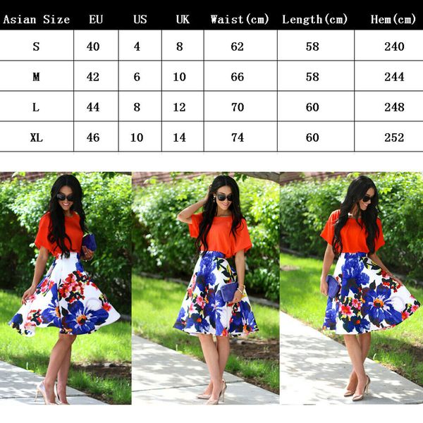 women high waist a line knee length skirts floral print skirt slim casual beach dinner formal work skirt, Red;black
women high waist a line knee length skirts floral print skirt slim casual beach dinner formal work skirt, Red;black