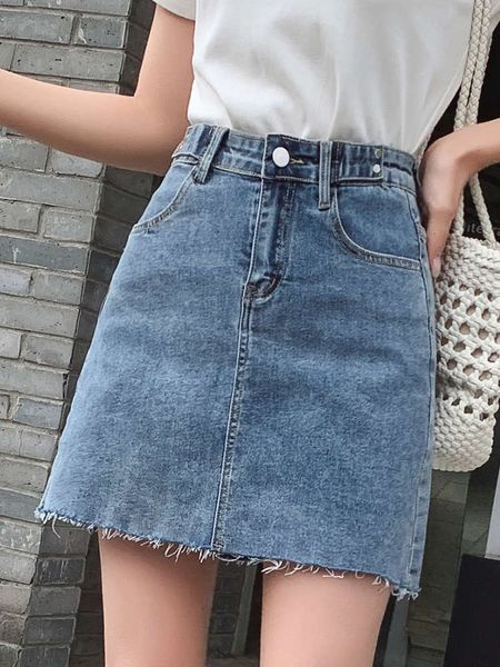 denim 2021 new women's spring summer stretch a-line with high waist thin edge and short skirt pants, Blue
denim 2021 new women's spring summer stretch a-line with high waist thin edge and short skirt pants, Blue