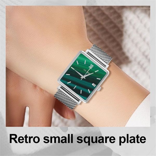 wristwatches 2021 watches women square silver wrist mesh fashion brand female ladies quartz clock montre femme relogio, Slivery;brown
wristwatches 2021 watches women square silver wrist mesh fashion brand female ladies quartz clock montre femme relogio, Slivery;brown
