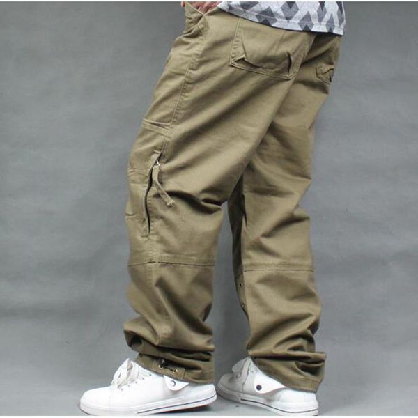 men's pants spring cargo men casual cotton trousers side zipper pocket loose baggy straight joggers man clothing, Black
men's pants spring cargo men casual cotton trousers side zipper pocket loose baggy straight joggers man clothing, Black
