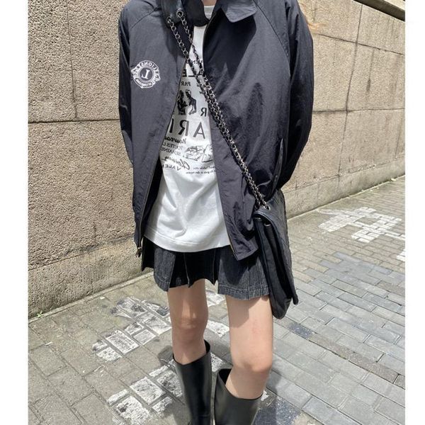 women's jackets summer oversized women 2021 print baseball jacket couple bomber racer varsity hiphop streetwear coat, Black;brown
women's jackets summer oversized women 2021 print baseball jacket couple bomber racer varsity hiphop streetwear coat, Black;brown