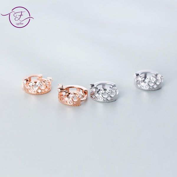 hoop & huggie s925 sterling silver earrings crown zircon for women temperament sweet hollow design ear jewelry gift, Golden;silver
hoop & huggie s925 sterling silver earrings crown zircon for women temperament sweet hollow design ear jewelry gift, Golden;silver