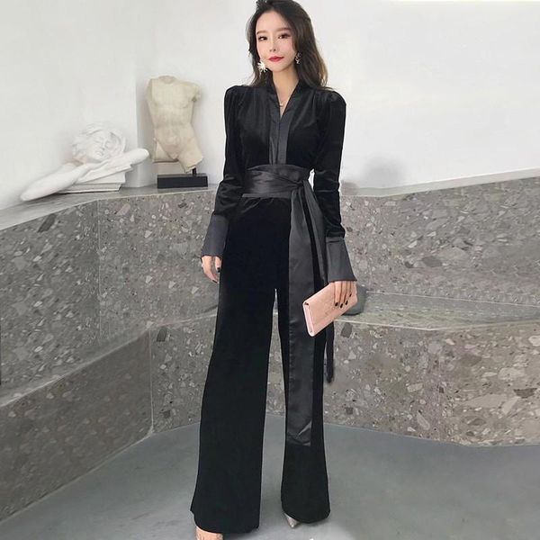 women's jumpsuits & rompers gladself elegant romper v neck long sleeve high waist bandage velvet for women 2021 autumn fashion tide bla, Black;white
women's jumpsuits & rompers gladself elegant romper v neck long sleeve high waist bandage velvet for women 2021 autumn fashion tide bla, Black;white