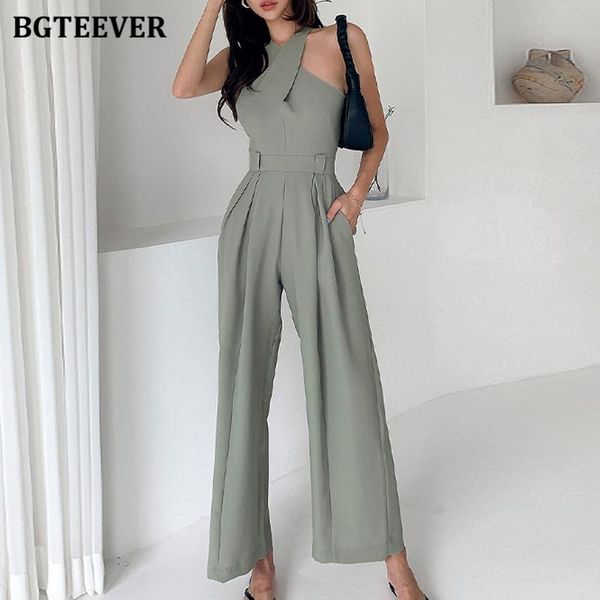bgteever chic spring summer sleeveless women rompers 2021 new fashion slim waist straight leg female jumpsuits long playsuits, Black;white
bgteever chic spring summer sleeveless women rompers 2021 new fashion slim waist straight leg female jumpsuits long playsuits, Black;white