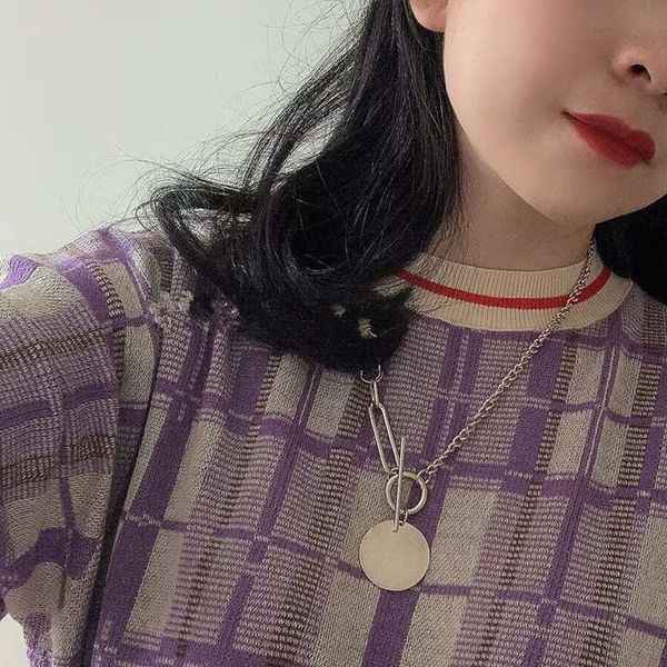 hbp south korea east gate fashion cool temperament personality fashionable chain button clavicle necklace, Silver
hbp south korea east gate fashion cool temperament personality fashionable chain button clavicle necklace, Silver