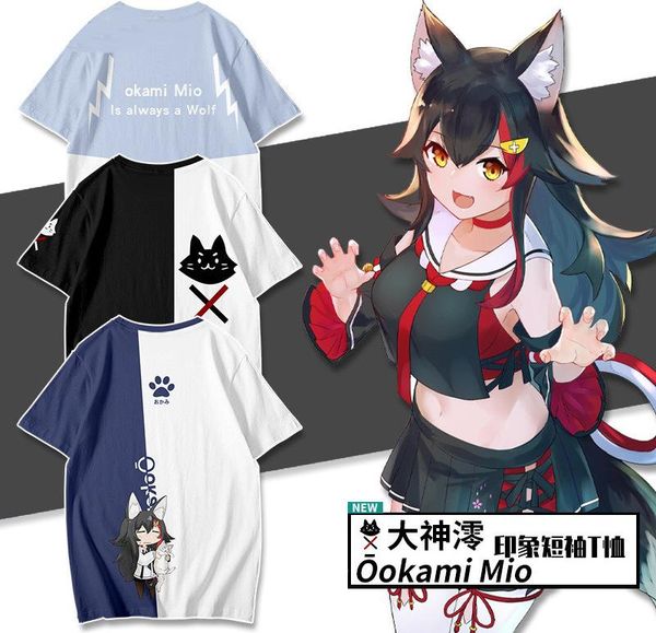 women's t-shirt ookami mio 3d printing summer fashion round neck short sleeve japanese streetwear plus size harajuku kawaii, White
women's t-shirt ookami mio 3d printing summer fashion round neck short sleeve japanese streetwear plus size harajuku kawaii, White