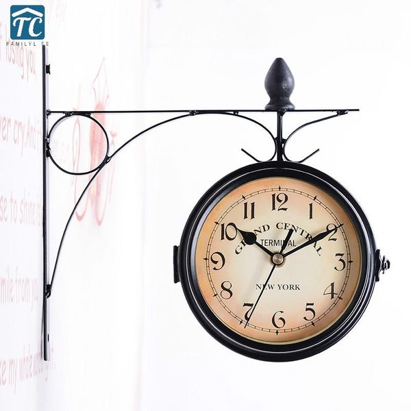 wall clocks home garden retro metal clock double sided classic decorative living room vintage european style mute hanging watch
wall clocks home garden retro metal clock double sided classic decorative living room vintage european style mute hanging watch