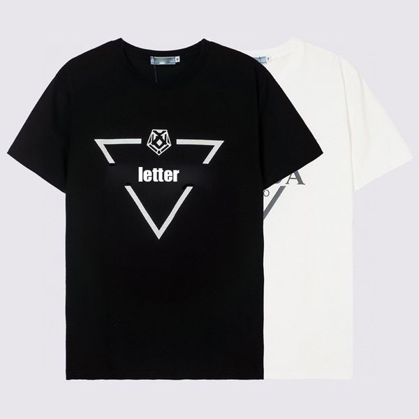 men t shirt brand classics technology crew neck embroidered triangle graphic cotton jersey t shirts fashion letter design luxury short sleev, White;black
men t shirt brand classics technology crew neck embroidered triangle graphic cotton jersey t shirts fashion letter design luxury short sleev, White;black