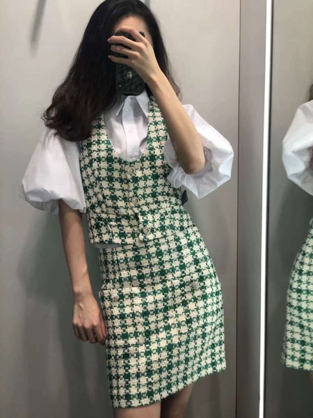 2021 new liangpin autumn women's small fragrance twill soft jacket skirt rvn8, White
2021 new liangpin autumn women's small fragrance twill soft jacket skirt rvn8, White