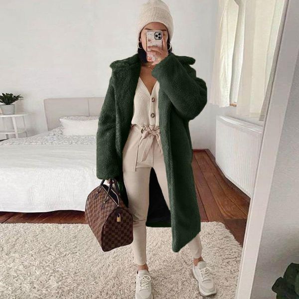 women's fur & faux women medium and long imitation coat autumn winter windbreaker leisure, Black
women's fur & faux women medium and long imitation coat autumn winter windbreaker leisure, Black